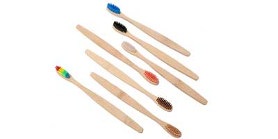 Bamboo Toothbrush 100% Natural Bamboo Charcoal children's bamboo Toothbrush Bambu Cepillo