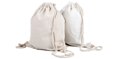  White Natural Black Cotton Cloth Fabric Laundry Bag