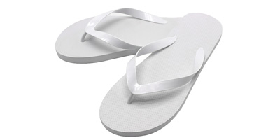 disposable flip flops summer beach hotel spa bath slipper outdoor plain white EVA PE flip flop