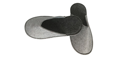 5 star wholesale printed resort spa hotel felt slipper for women men